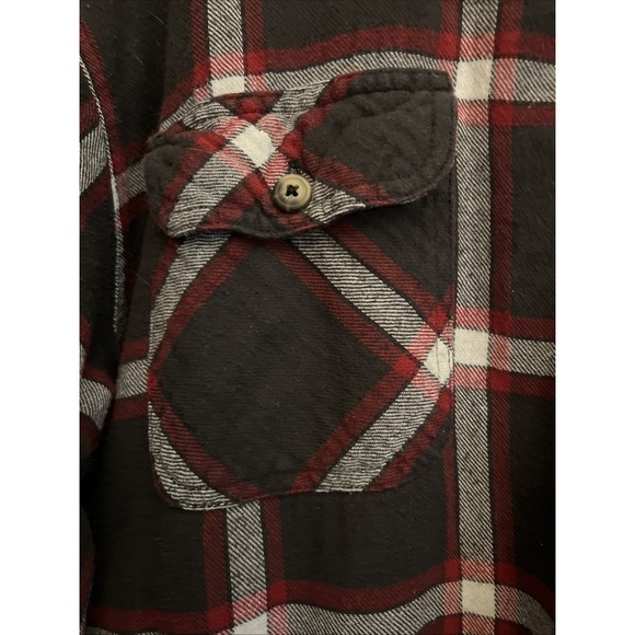 Wrangler Workwear Sherpa Fleece Lined Flannel Jacket Mens Lg Plaid Pockets - Picture 4 of 16